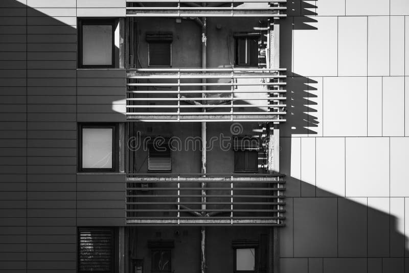 Balconies of a residential building
