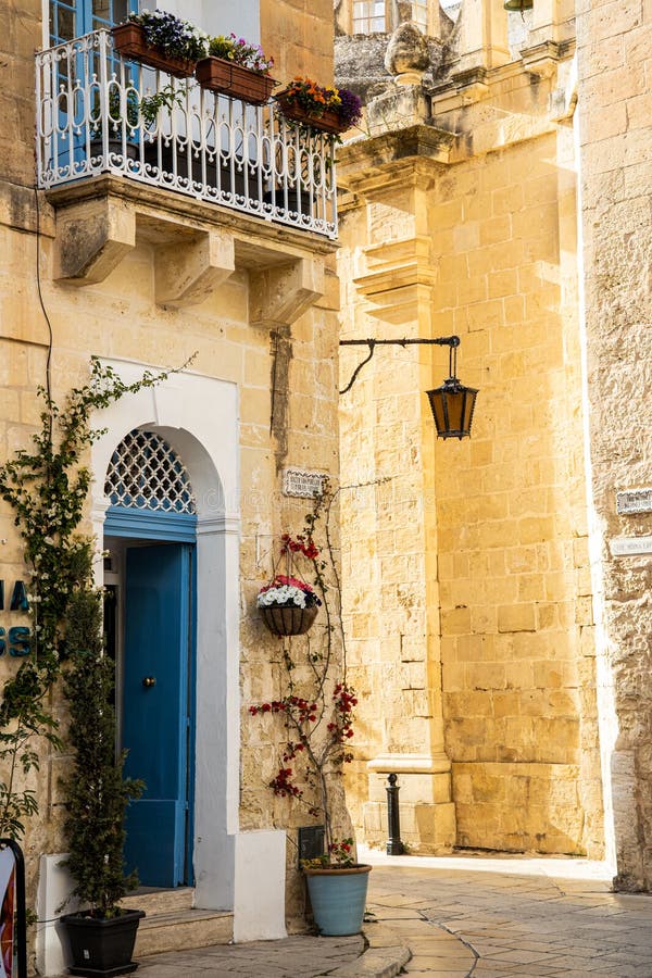 Balconies and Window Boxes on the Island of Malta Stock Image Image