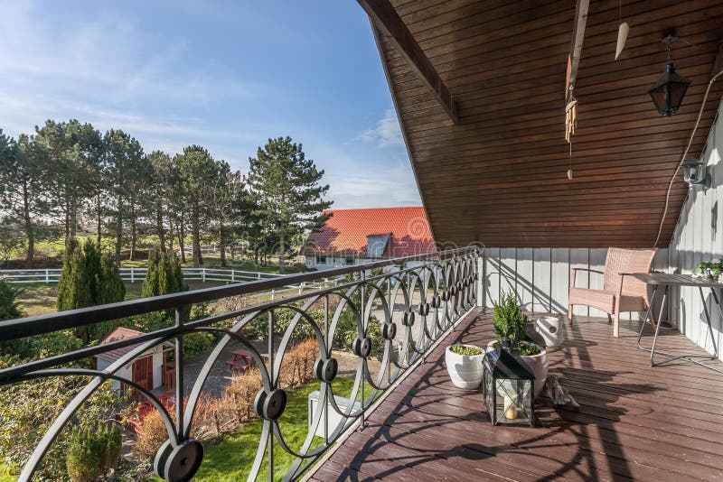 Balcony and garden