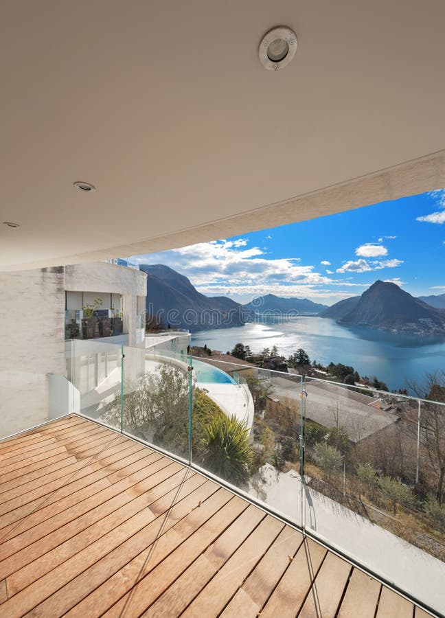 75 All Railing Materials Balcony Ideas You'll Love - Houzz - Functional Modern Penthouse Balcony Railings