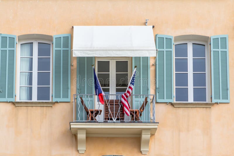  Balcony  In The Port Of Saint  Tropez France Stock Photo 