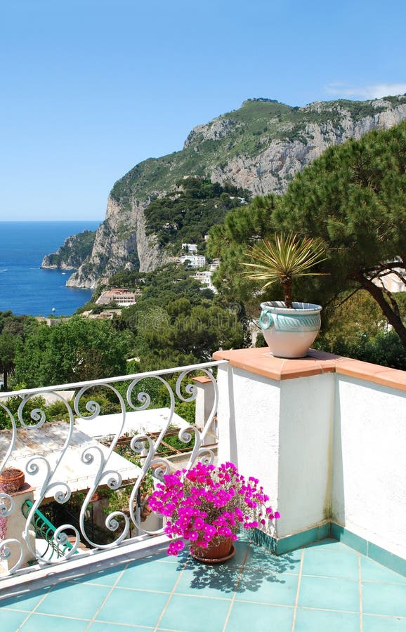 Balcony view, Capri, Italy