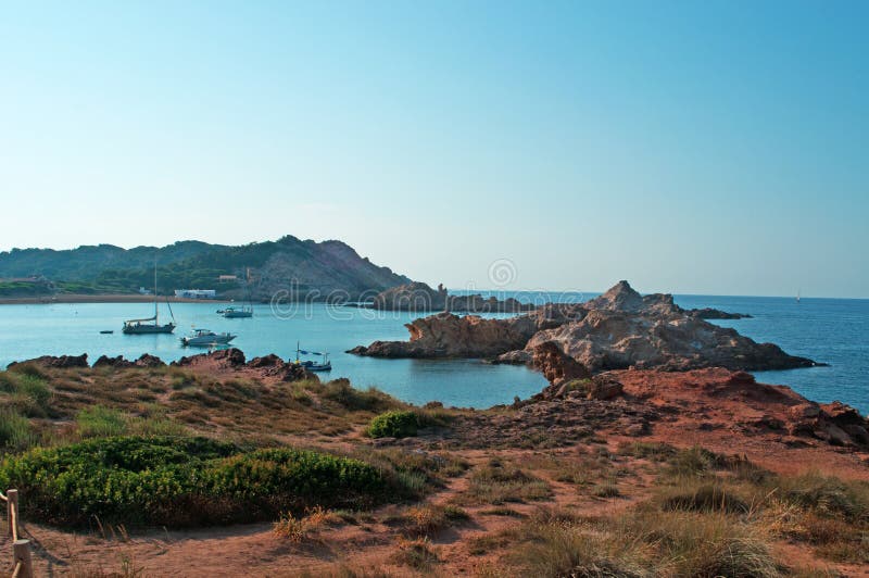 Balearic Island menorca spain arkivbilder