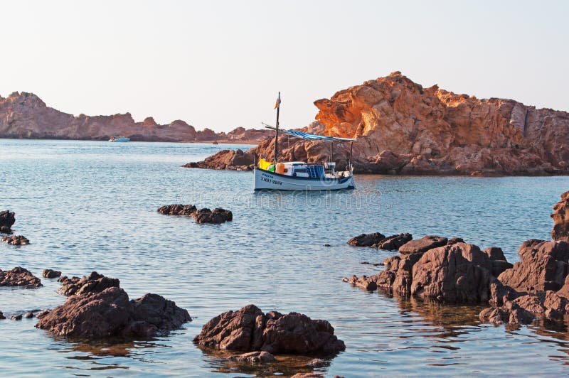 Balearic Island menorca spain arkivfoton