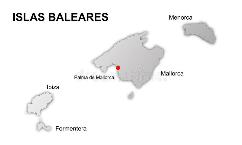 Download Balearic Islands Spain Vector Map Stock Vector - Illustration of cruise, destinations: 9178751