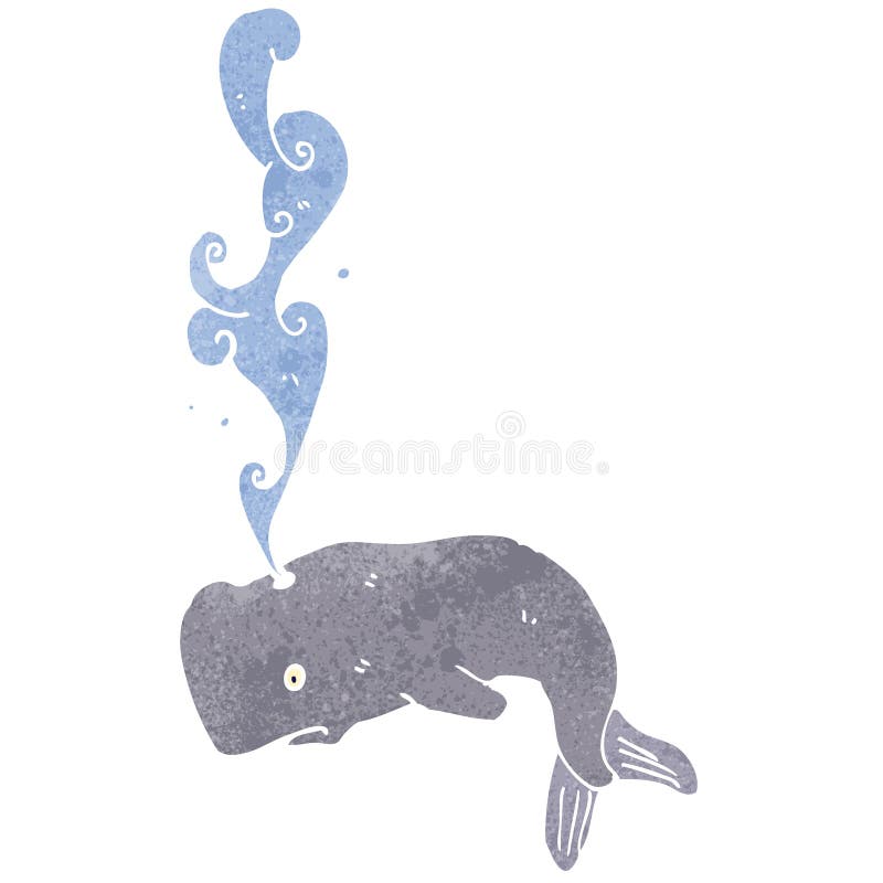 baleia dos desenhos animados que esguincha a água ilustração do vetor baleia dos desenhos animados que esguincha a água ilustração do vetor