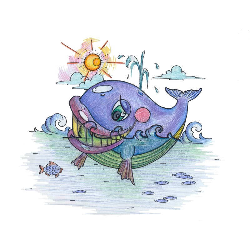 Baleine bleue illustration stock. Illustration du retrait 88512008