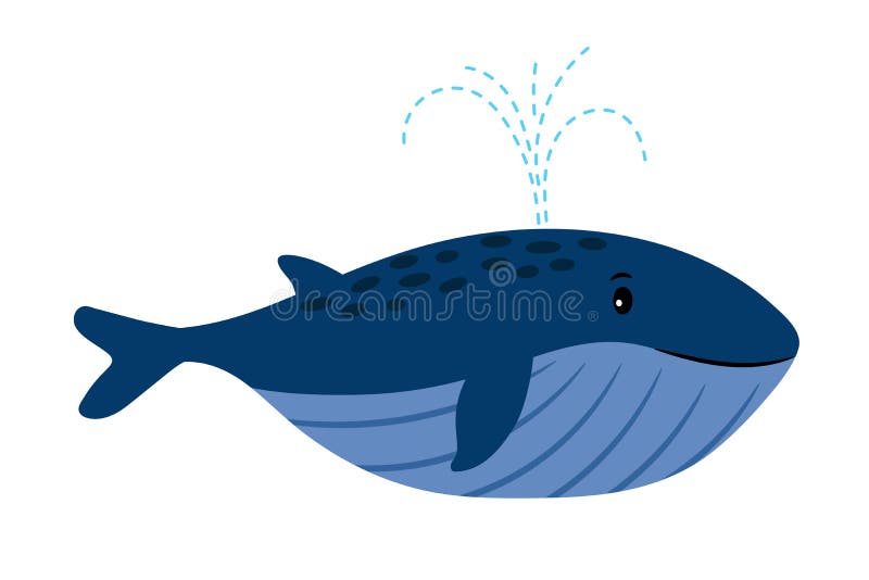 Baleine de bande dessinée Illustration de vecteur de baleine de natation avec le coup de soufflure de fontaine d'eau ou le jet de illustration stock Baleine de bande dessinée Illustration de vecteur de baleine de natation avec le coup de soufflure de fontaine d'eau ou le jet de illustration stock