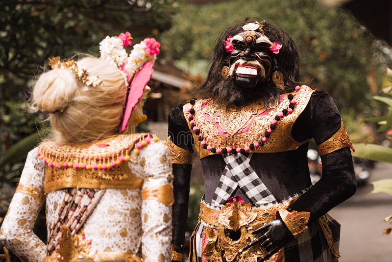 Bali Indonesia January 17 2023 Traditional Celebration Ritual In