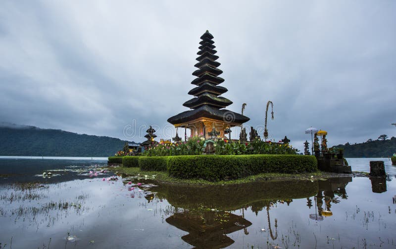 Bali Pura Ulun Bratan Water Temple Immagine Stock