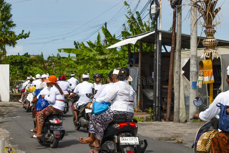 Bali Streets royaltyfria foton