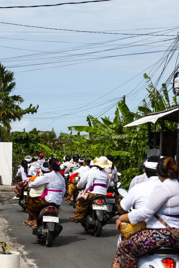 Bali Streets royaltyfria foton