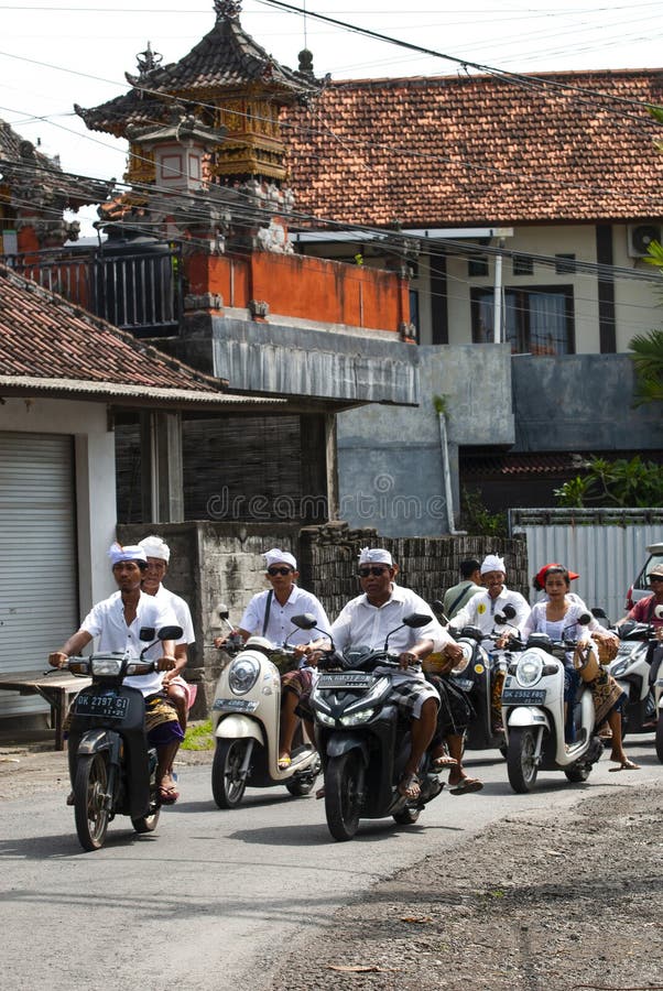 Bali Streets royaltyfri foto