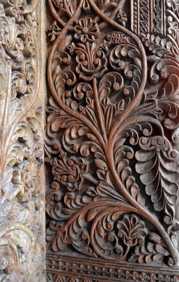 Bali wood carving art stock photo. Image of door, heritage ...