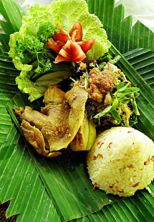 Balinese ethnic duck dish stock photography Balinese ethnic duck dish stock photography