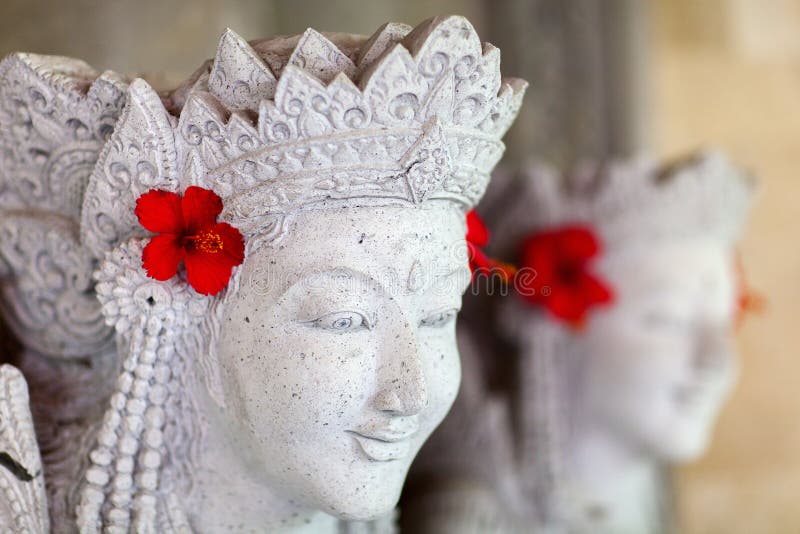Balinese statue stock photo
