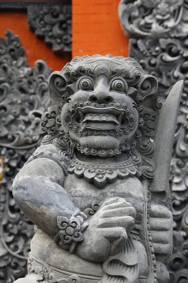 Balinese statue front view royalty free stock images