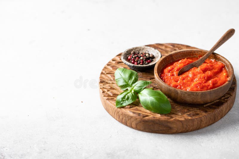 Balkan Traditional Dish Ajvar Stock Photo Image of sauce, paprika