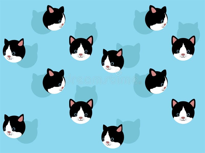 Ball Animal Character Cat Cute Cartoon Background Wallpaper-01 Stock Vector  - Illustration of wallpaper, domestic: 202922093