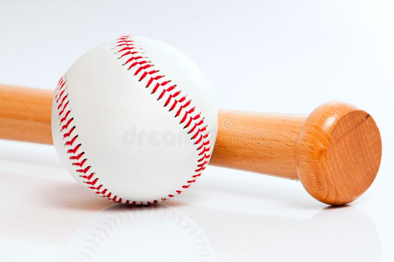 Ball and baseball bat stock photo. Image of competition 25975486