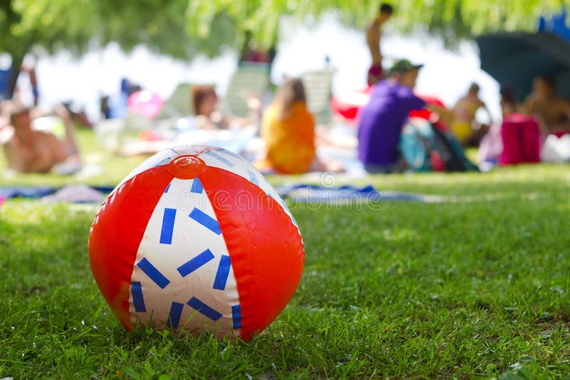 Ball at he beach