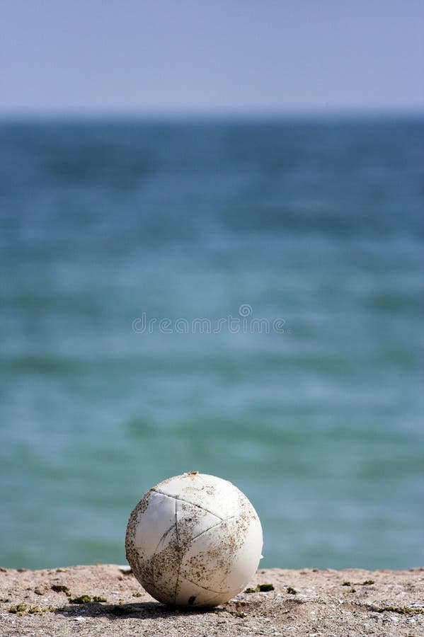 Ball on a beach stock photo. Image of beach, summer, game 25271372