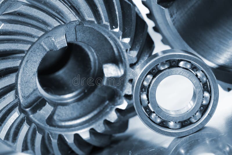 Gears and Bearing Closeups Stock Image Image of mechanics
