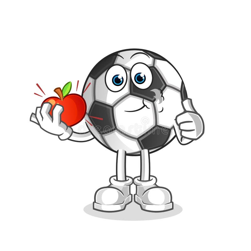 Ball Eating an Apple Illustration. Character Vector Stock Vector - Illustration of favorite, health: 208171027 Ball Eating an Apple Illustration. Character Vector Stock Vector - Illustration of favorite, health: 208171027