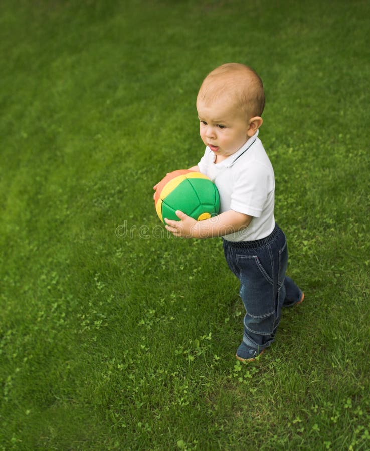 Ball game stock image. Image of childhood, family, baby 1118323