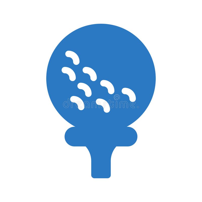 Ball glyph color flat vector icon stock illustration