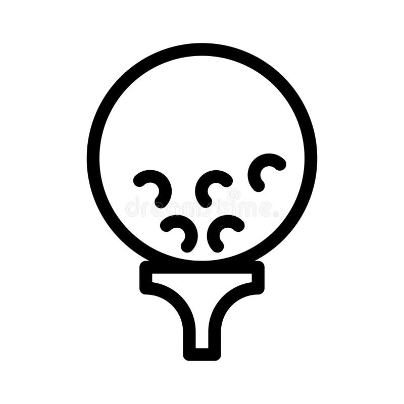 Ball vector thin line icon vector illustration