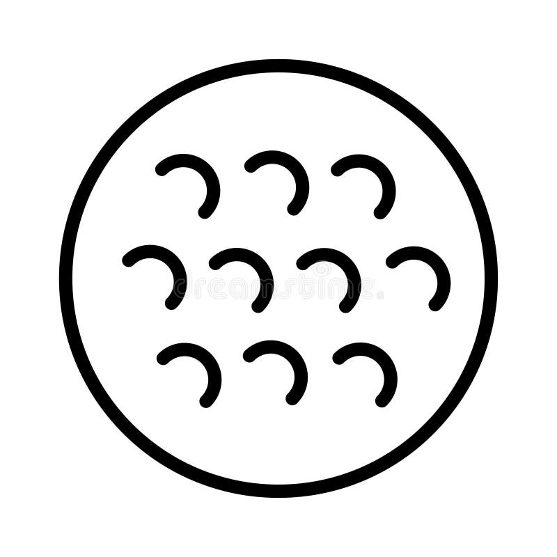 Ball thin line vector icon royalty free illustration.