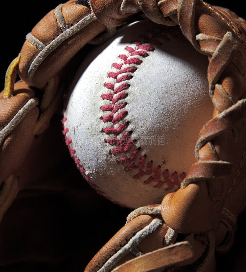 Baseball in Mitt stock photo. Image of baseball, sport 23916328