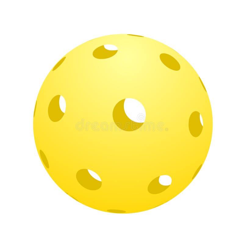 Ball of pickleball stock vector. Illustration of object 108074497