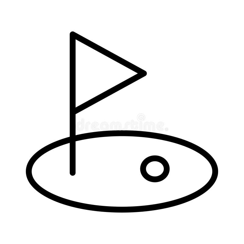 Ball thin line vector icon stock illustration.