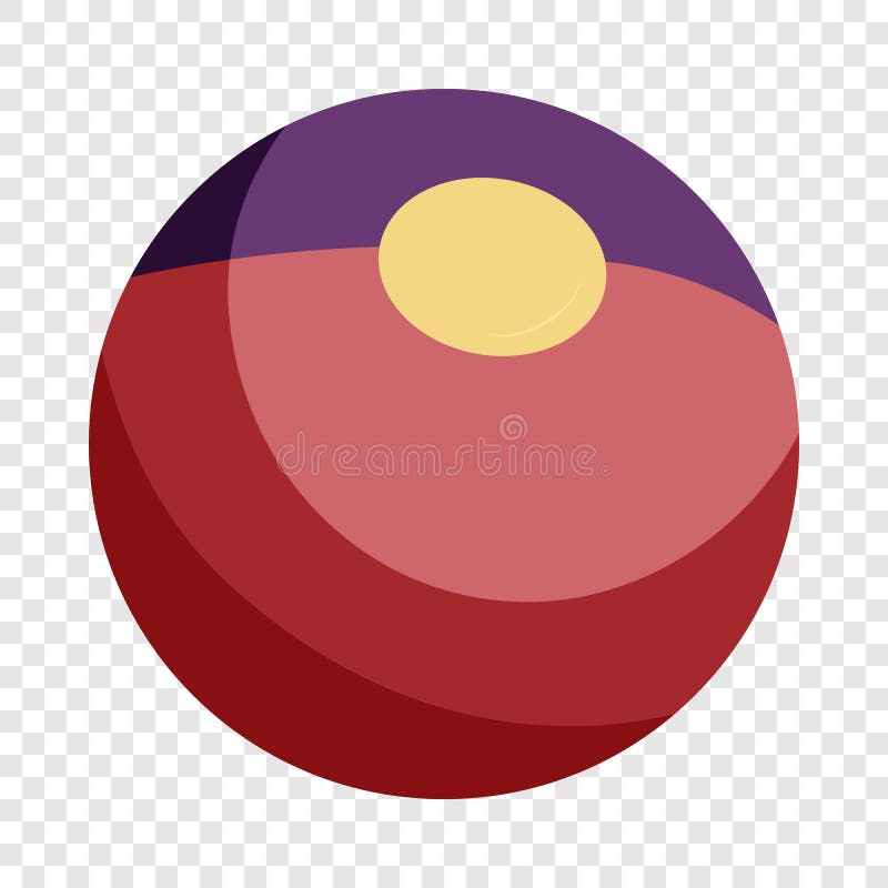 Ball Toy Icon, Cartoon Style Stock Vector Illustration of round