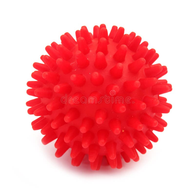Ball toy red with pins
