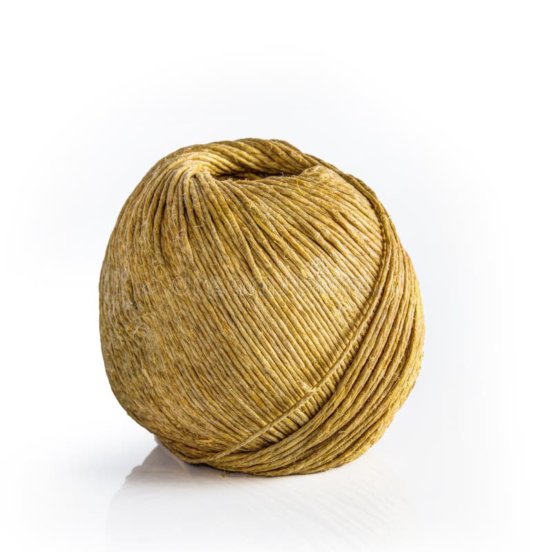 Thin Twine Tangled in a Ball Stock Image - Image of piece, line: 105634535