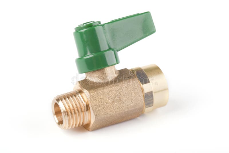 Ball valve stock photo