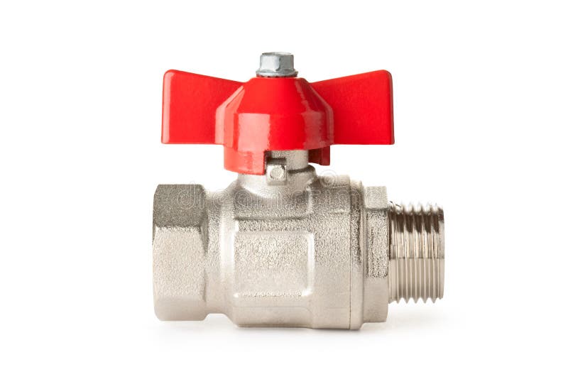 Ball valve stock image