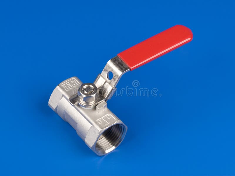 Ball valve stock photo