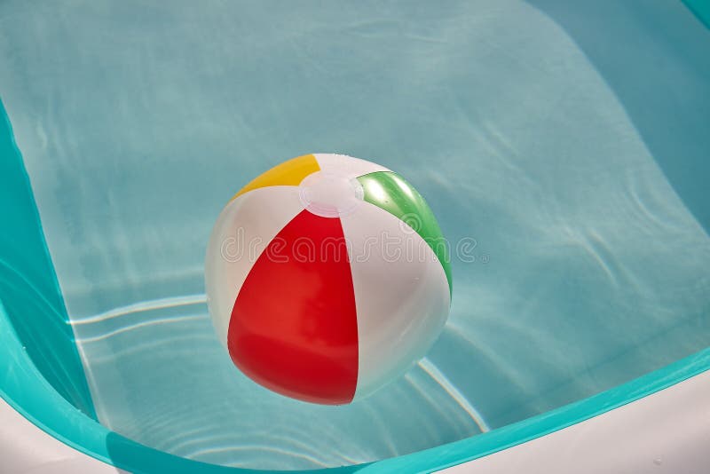 Ball in the water stock image. Image of bath, rubber 223010671