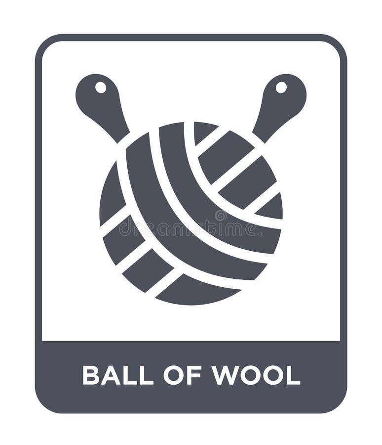 ball of wool icon in trendy design style. ball of wool icon isolated on white background. ball of wool vector icon simple and