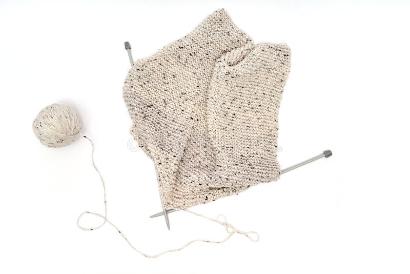Ball of Yarn with Knitting Needles Stock Image Image of yarn, ball