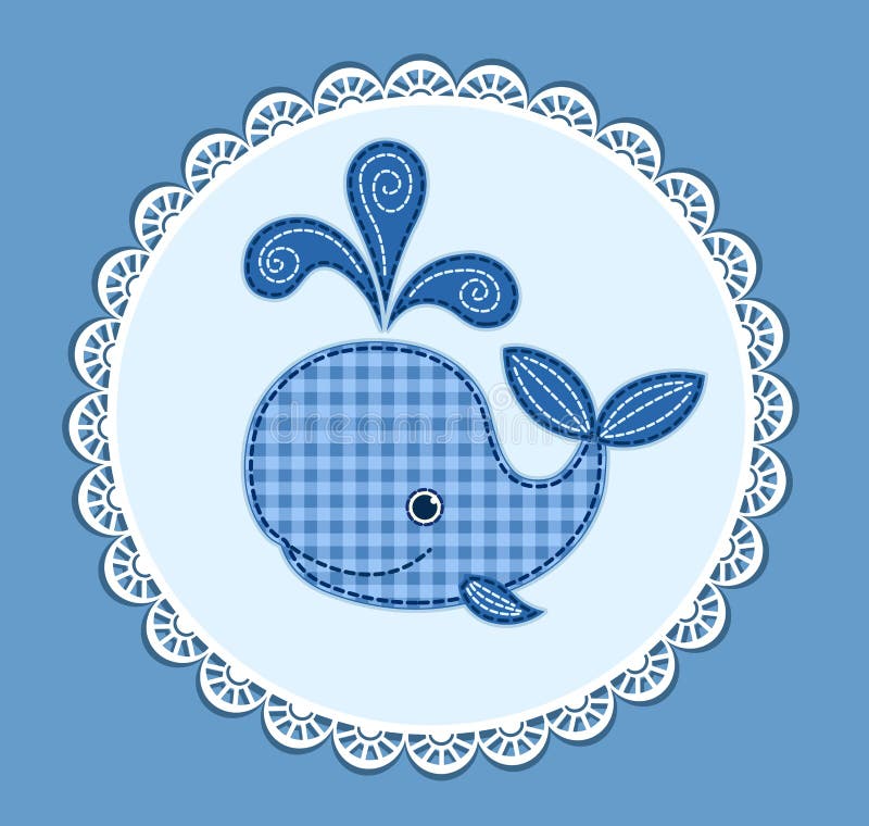 Ballena linda del bebé en el azul libre illustration Ballena linda del bebé en el azul libre illustration