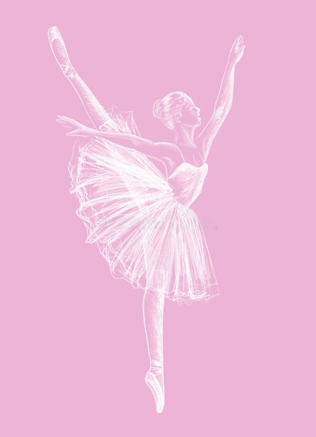 Ballerina stock illustration. Illustration of performance -
