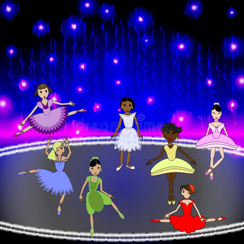 Ballerina vector illustration