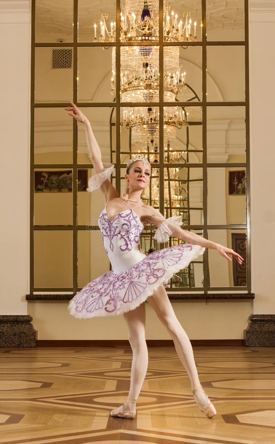 Ballerina in ballet pose