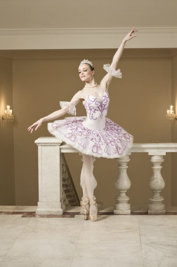Ballerina in ballet pose