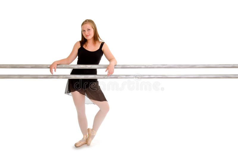 Ballerina Dancer at the Ballet Barre stock photo Ballerina Dancer at the Ballet Barre stock photo